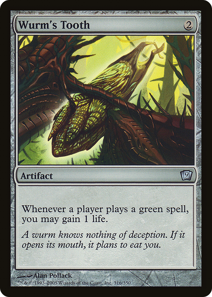 Wurm's Tooth (9ED-316) - 9th Edition Foil