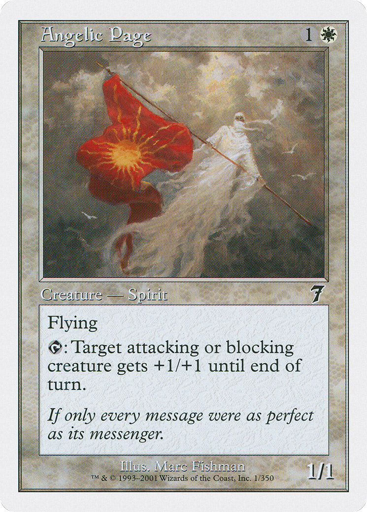 Angelic Page (7ED-001) - 7th Edition Foil