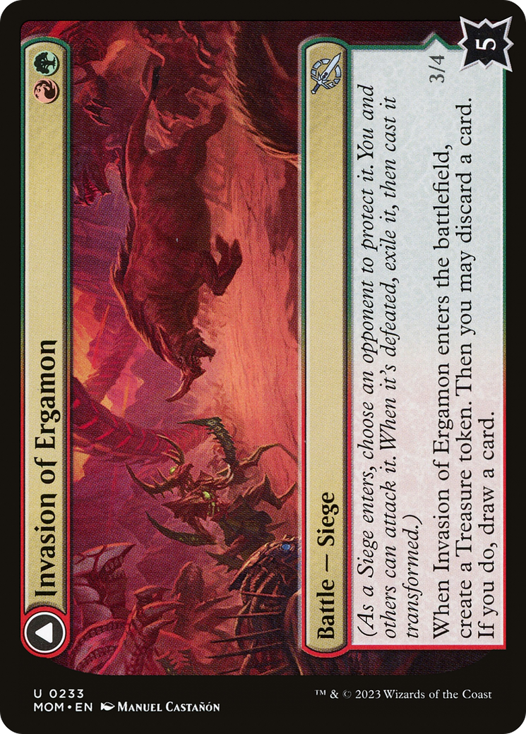 Invasion of Ergamon // Truga Cliffcharger [March of the Machine]