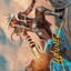 Annie Flash, the Veteran // Annie Flash, the Veteran (AOTJ-017) - Outlaws of Thunder Junction Art Series (Borderless) Foil