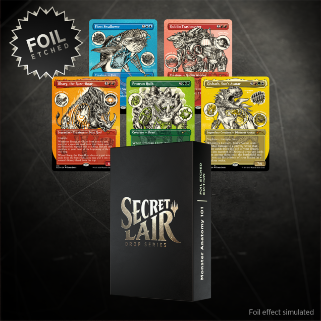 Magic the Gathering - Secret Lair Drop Series: Monster Anatomy 101 (FOIL ETCHED EDITION)