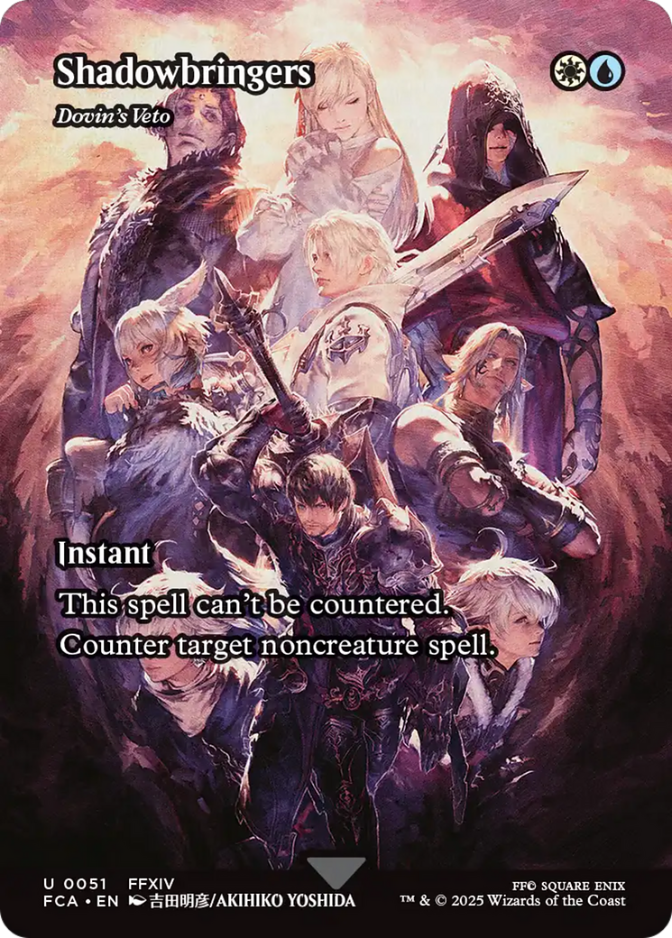 Dovin's Veto [FINAL FANTASY: Through the Ages] / Shadowbringers (Borderless) Foil Uncommon
