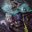 Conceited Witch // Conceited Witch (AWOE-011) - Wilds of Eldraine Art Series (Borderless) Foil