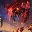 Mountain // Mountain (AZNR-017) - Zendikar Rising Art Series (Borderless)