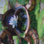 Timeless Lotus // Timeless Lotus (ADMU-057) - Dominaria United Art Series (Borderless) Foil