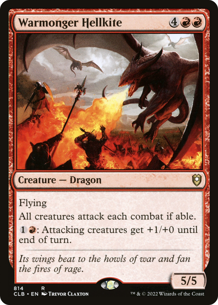 Warmonger Hellkite [Commander Legends: Battle for Baldur's Gate]