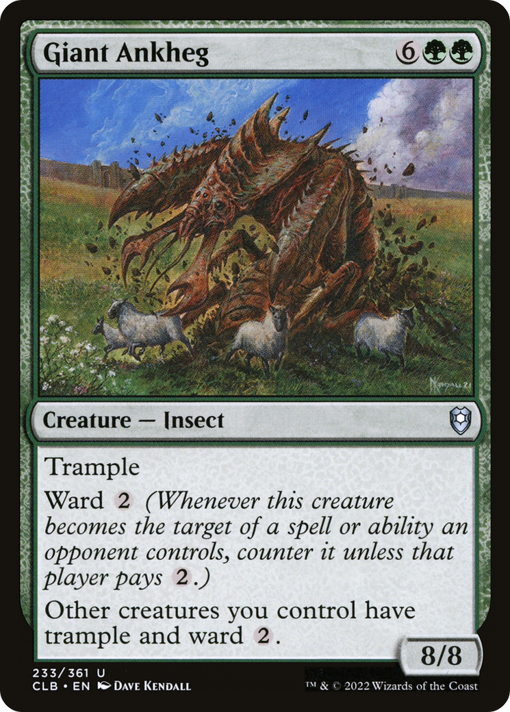 Giant Ankheg [Commander Legends: Battle for Baldur's Gate]