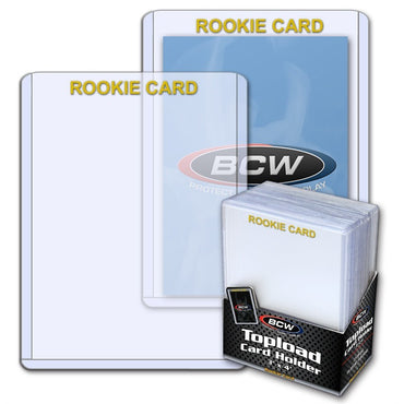 BCW - Toploader Card Holders Rookie Imprinted Gold (25 Pack)