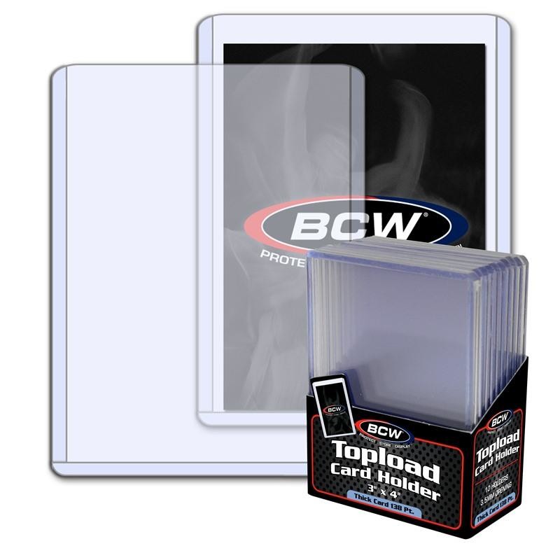 BCW - Toploader Card Holders Thick 138PT (10 Pack)