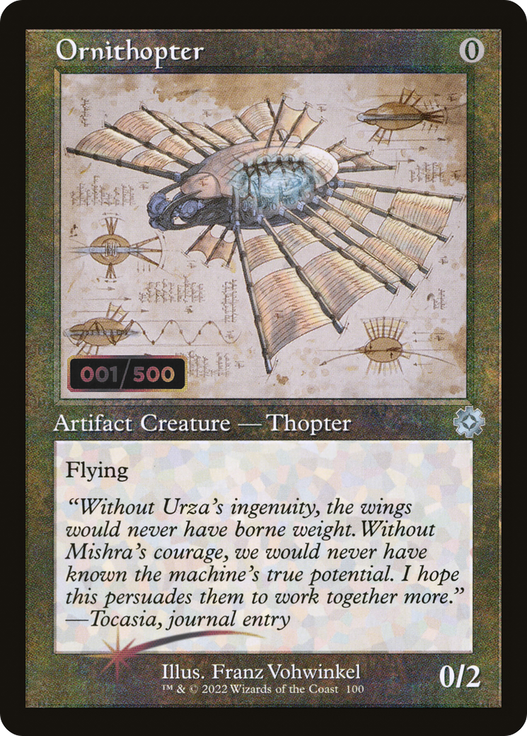 Ornithopter (Retro Schematic) (Serialized) [The Brothers' War Retro Artifacts]