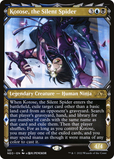 Kotose, the Silent Spider (Showcase Ninja) [Kamigawa: Neon Dynasty]