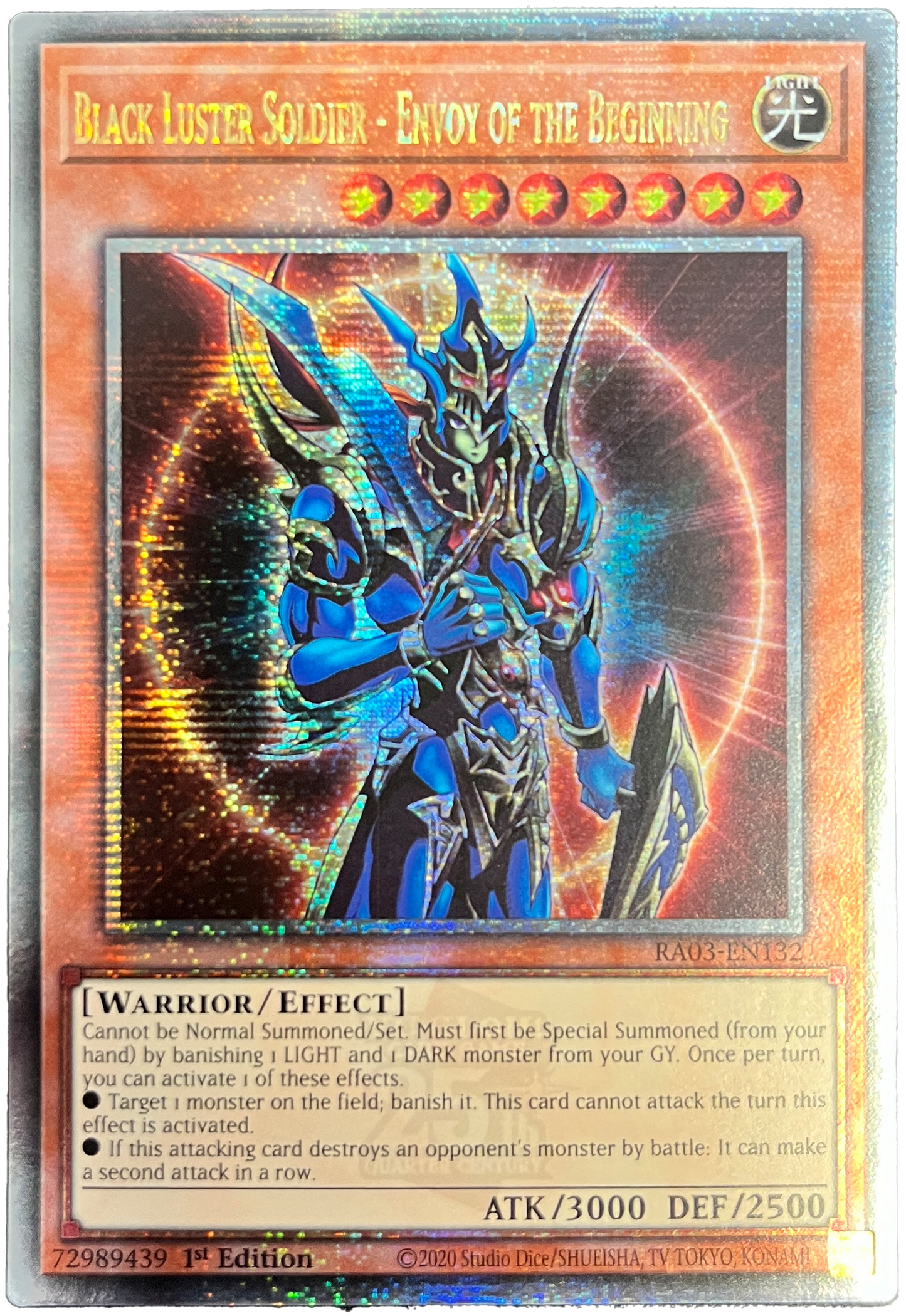 Black Luster Soldier - Envoy of the Beginning (Quarter Century Secret Rare) [RA03-EN132] Quarter Century Secret Rare