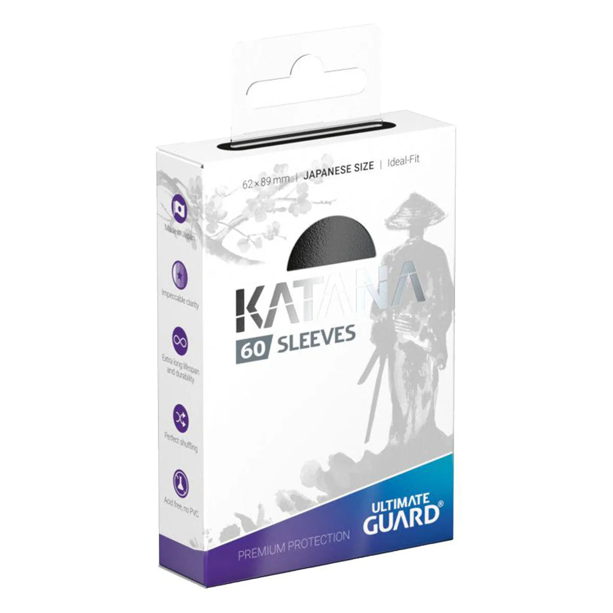 Katana Sleeves - Black Matte (Japanese Size 60 Pack)