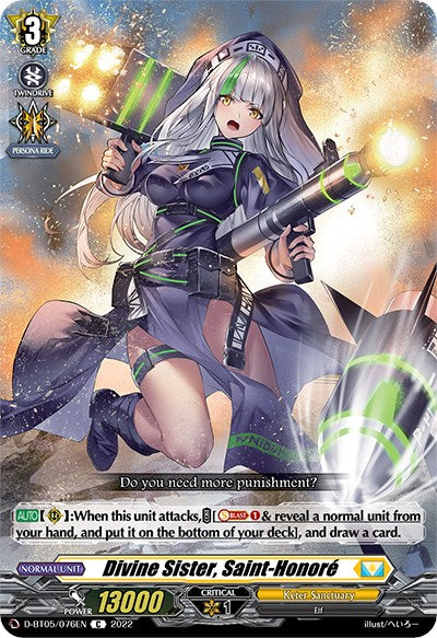 Divine Sister, Saint-Honore (D-BT05/076EN) [Triumphant Return of the Brave Heroes]