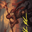 Imodane, the Pyrohammer // Imodane, the Pyrohammer (AWOE-018) - Wilds of Eldraine Art Series (Borderless)