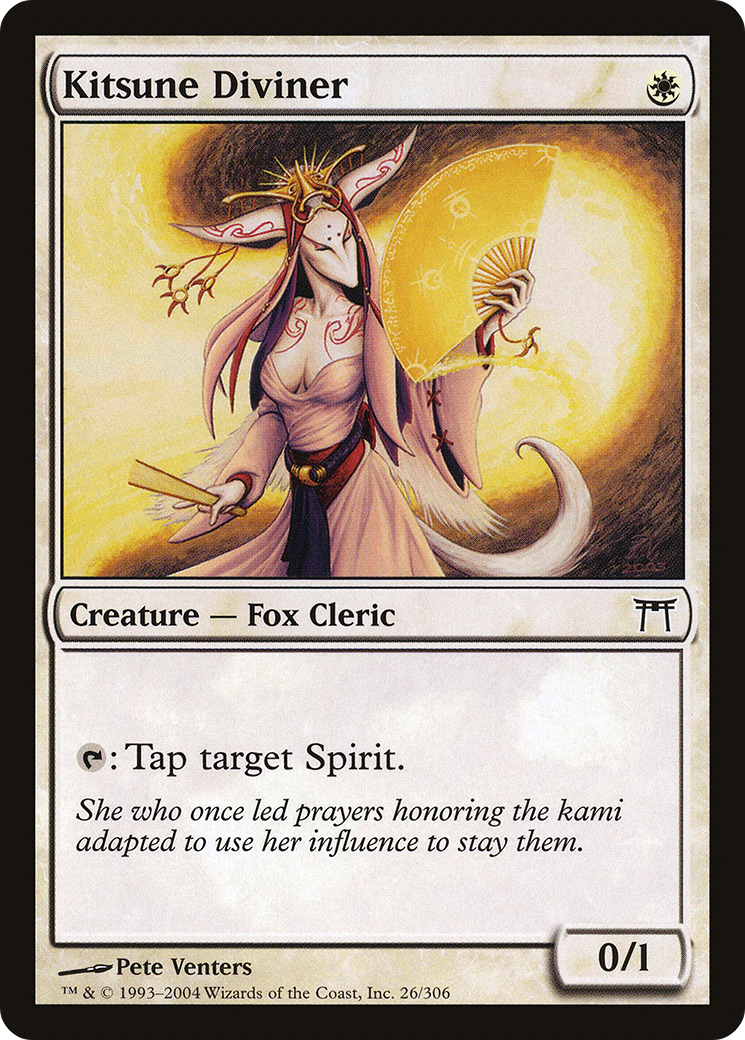 Kitsune Diviner (CHK-026) - Champions of Kamigawa