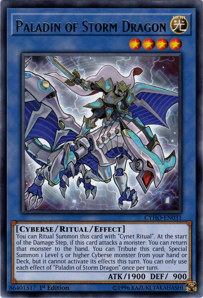 Paladin of Storm Dragon [CYHO-EN031] Rare