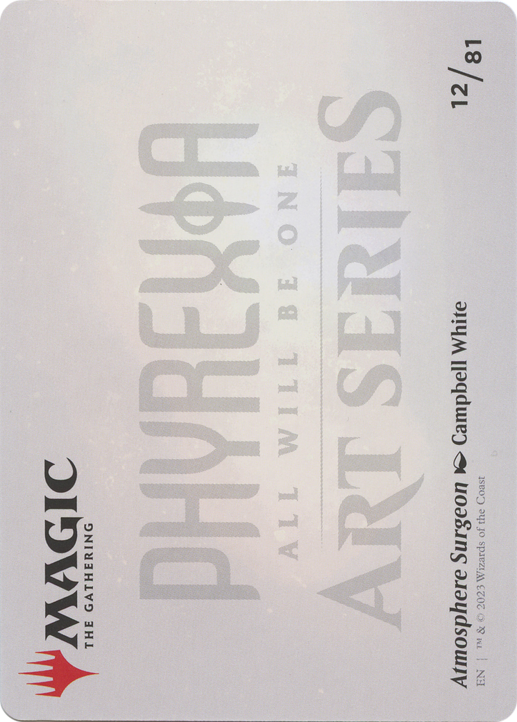Atmosphere Surgeon // Atmosphere Surgeon (AONE-012) - Phyrexia: All Will Be One Art Series (Borderless) Foil