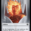 Chandra, Awakened Inferno Emblem // Wizard Double-Sided Token [Commander Masters Tokens]