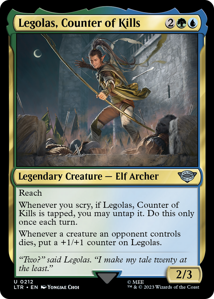 Legolas, Counter of Kills [The Lord of the Rings: Tales of Middle-Earth]