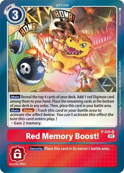Red Memory Boost! [P-035] [Promotional Cards]