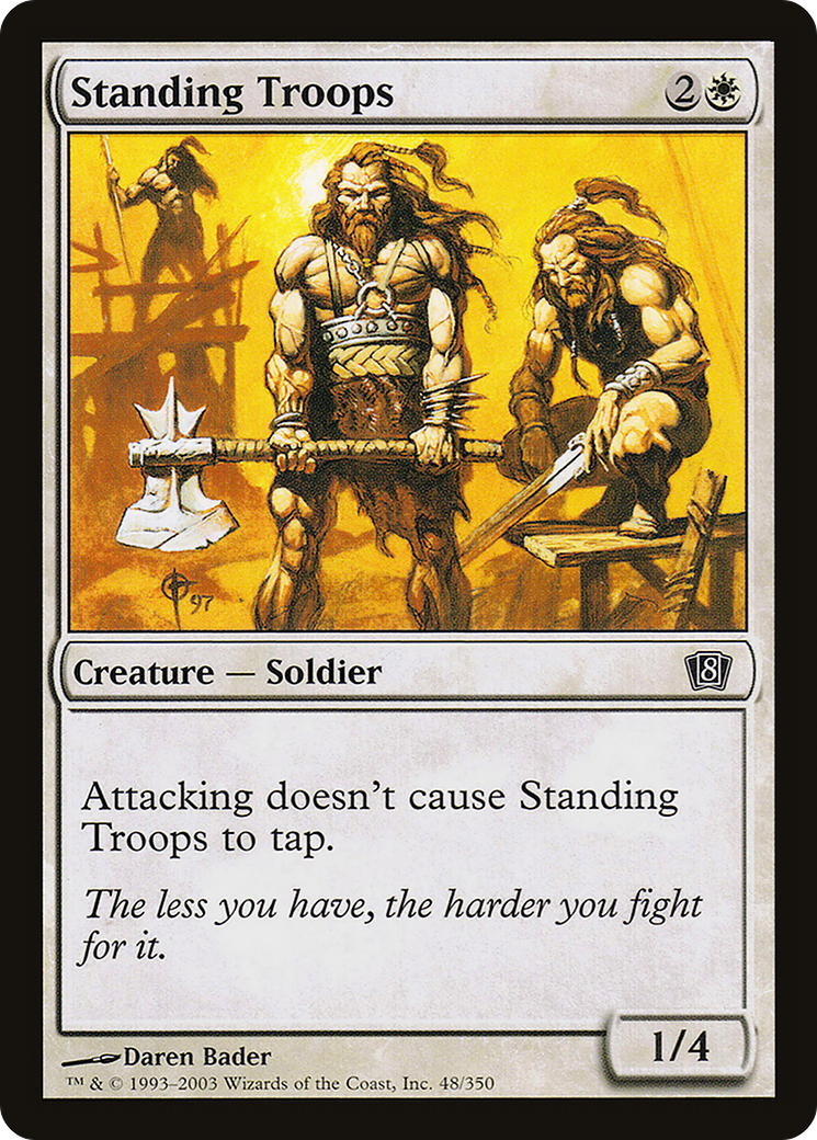 Standing Troops (8ED-048) - 8th Edition Foil