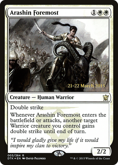 Arashin Foremost [Dragons of Tarkir Prerelease Promos]