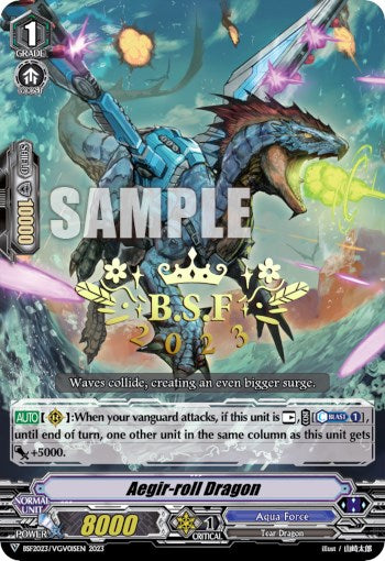 Aegir-roll Dragon (BCS Hot-Stamp) (BSF2023/VGV01) [Bushiroad Event Cards]