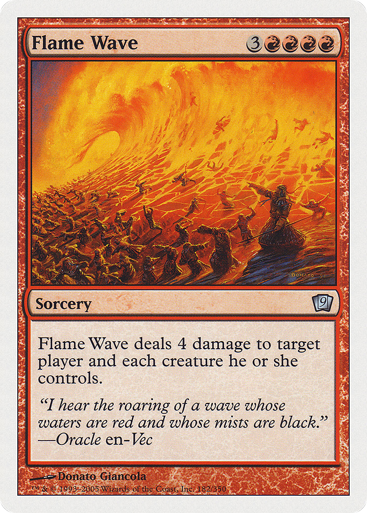 Flame Wave (9ED-182) - 9th Edition Foil
