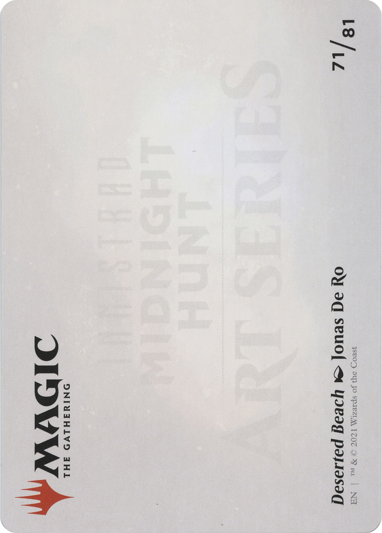 Deserted Beach // Deserted Beach (AMID-071) - Midnight Hunt Art Series (Borderless) Foil