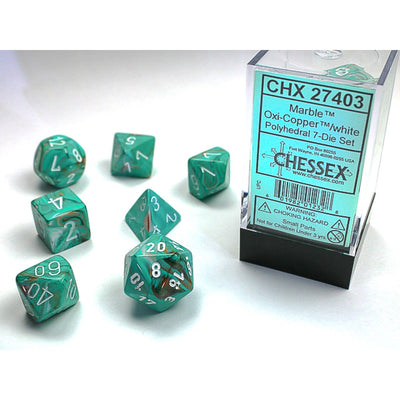 Chessex - Polyhedral 7-Die Set - Marble