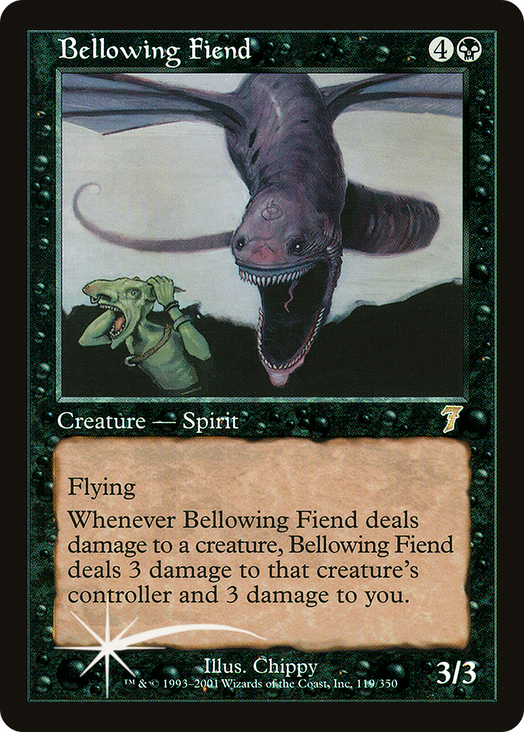 Bellowing Fiend (7ED-119★) - 7th Edition Foil