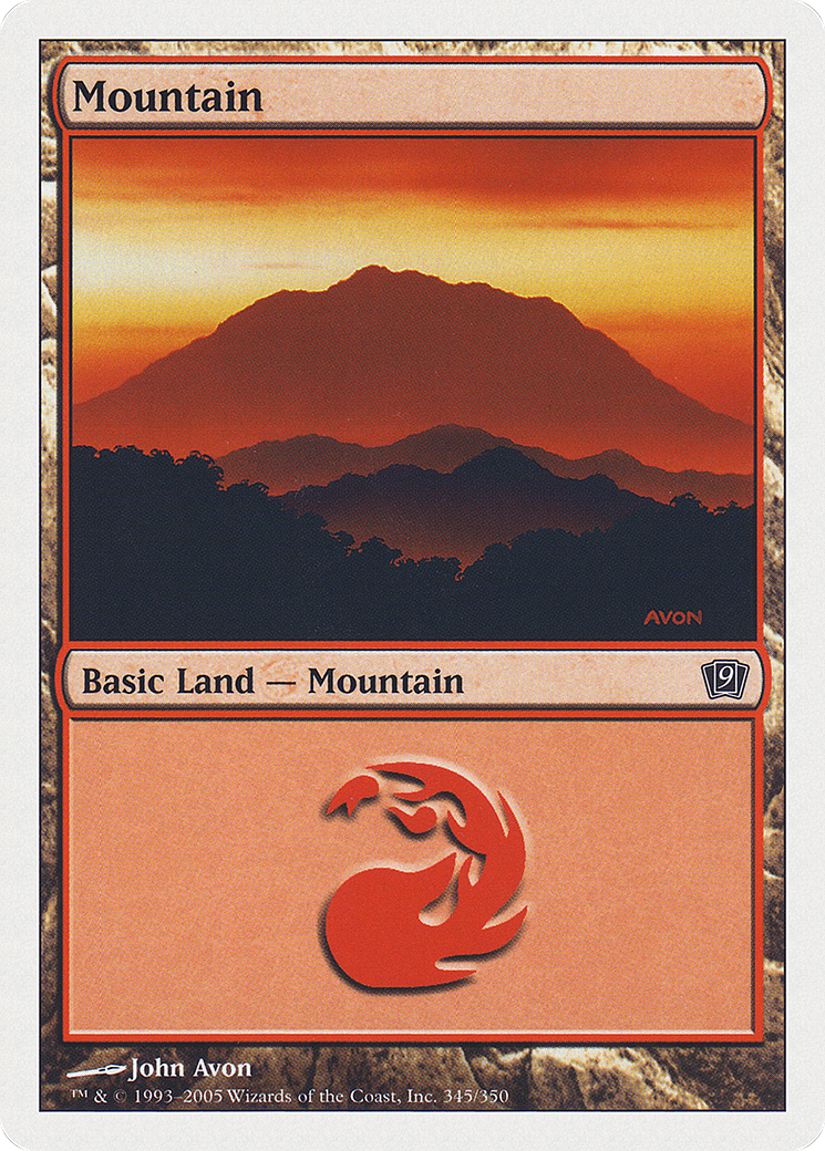 Mountain (345) (9ED-345) - 9th Edition