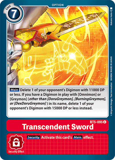 Transcendent Sword [BT5-095] [Battle of Omni]