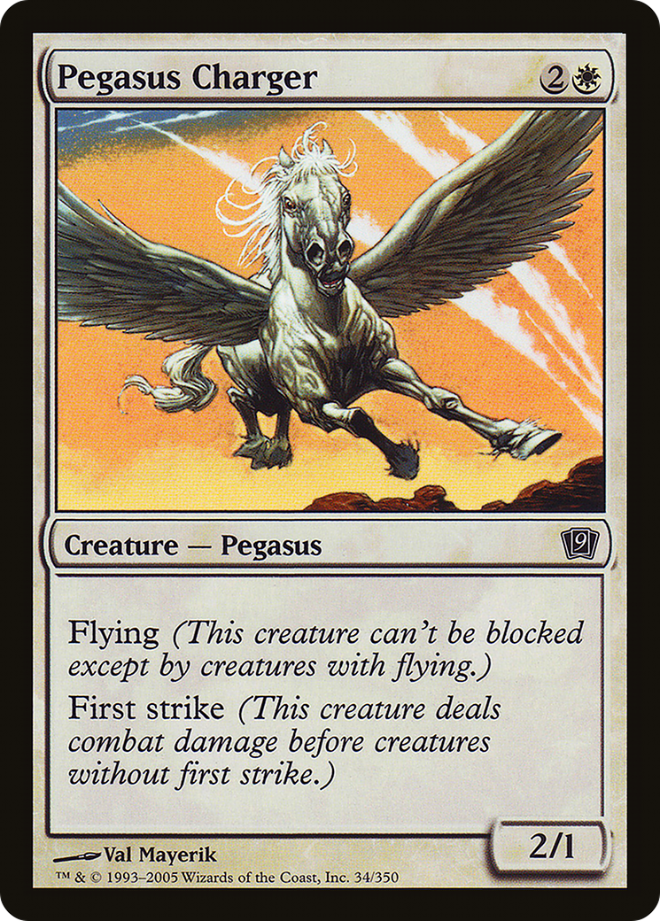 Pegasus Charger (9ED-034) - 9th Edition Foil