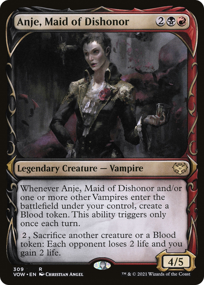 Anje, Maid of Dishonor (Showcase Fang Frame) [Innistrad: Crimson Vow]