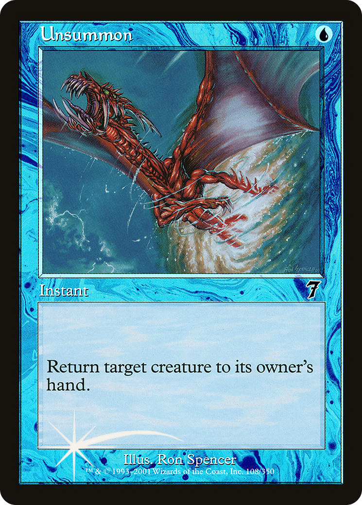 Unsummon (7ED-108★) - 7th Edition Foil