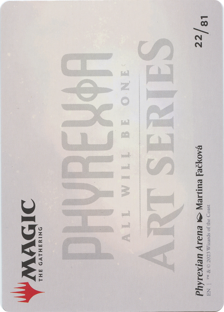 Phyrexian Arena // Phyrexian Arena (AONE-022) - Phyrexia: All Will Be One Art Series (Borderless)