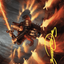 Heartflame Duelist // Heartflame Duelist (AWOE-038) - Wilds of Eldraine Art Series (Borderless)