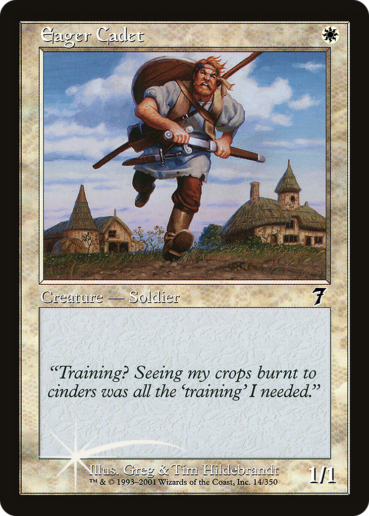 Eager Cadet (7ED-14★) - 7th Edition Foil