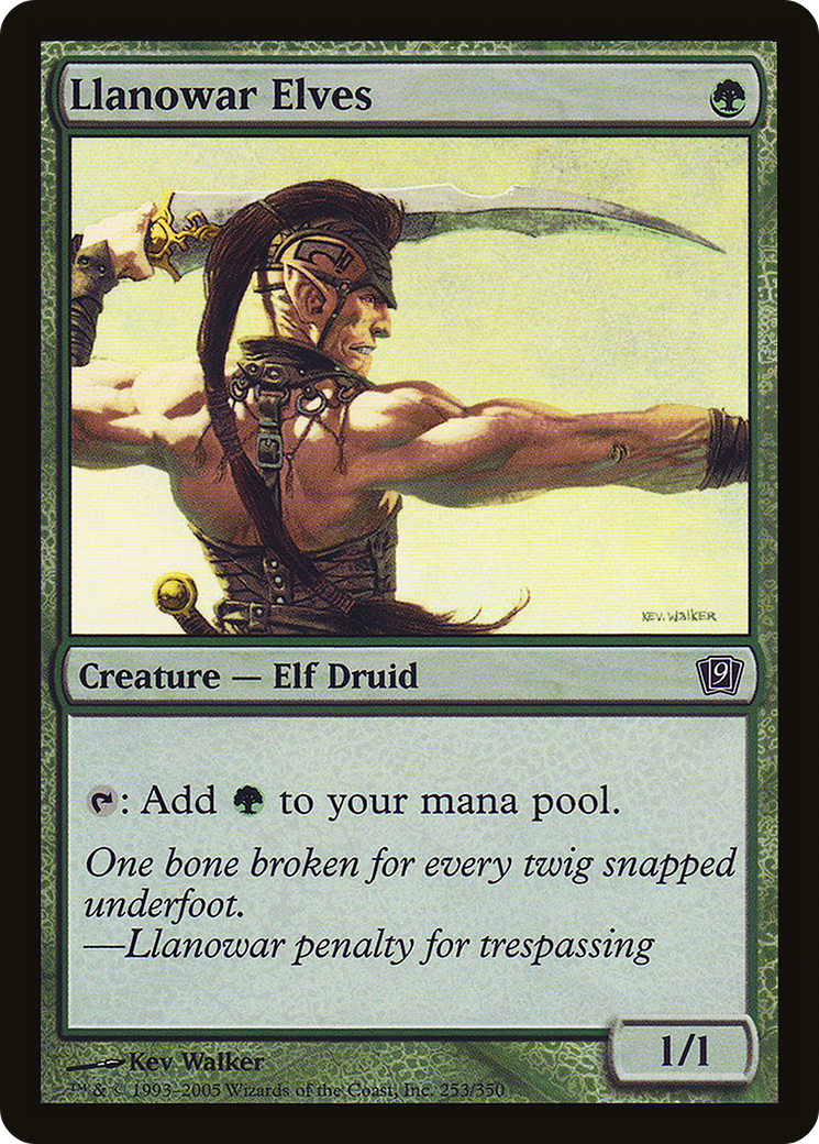 Llanowar Elves (9ED-253) - 9th Edition Foil