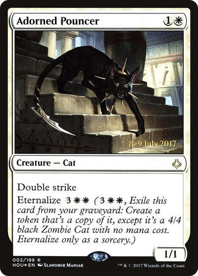 Adorned Pouncer [Hour of Devastation Prerelease Promos]