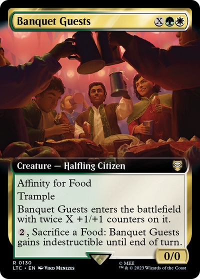 Banquet Guests (Extended Art) (LTC-130) - Tales of Middle-earth Commander: (Extended Art) Foil