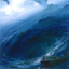 Island // Island (AZNR-012) - Zendikar Rising Art Series (Borderless) Foil