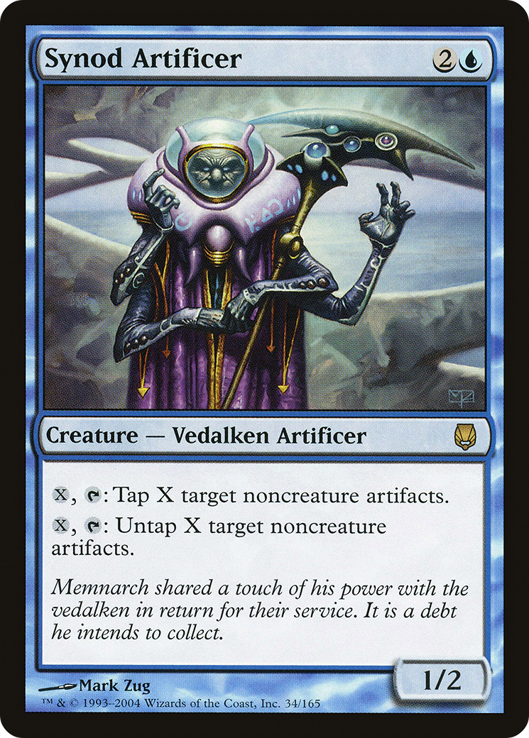 Synod Artificer (DST-034) - Darksteel Foil