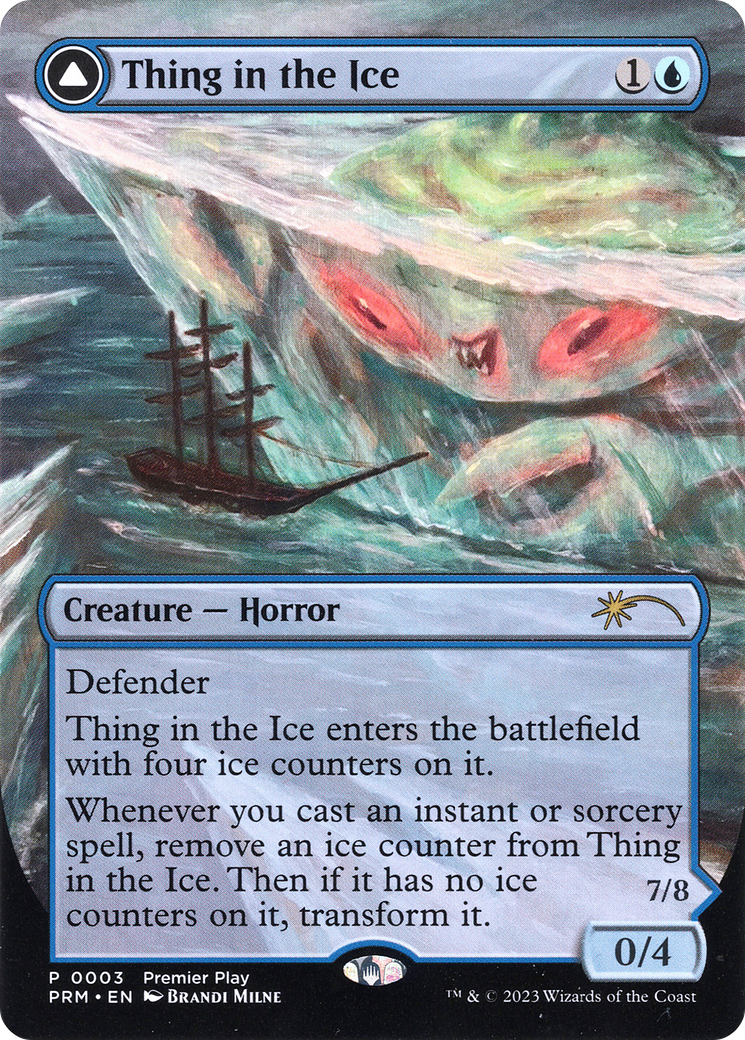 Thing in the Ice // Awoken Horror (Borderless Alternate Art) [Regional Championship Qualifiers 2023]