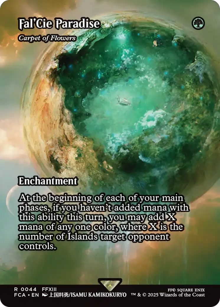 Carpet of Flowers [FINAL FANTASY: Through the Ages] / Fal'Cie Paradise: (enchantment) (Borderless) Foil Rare
