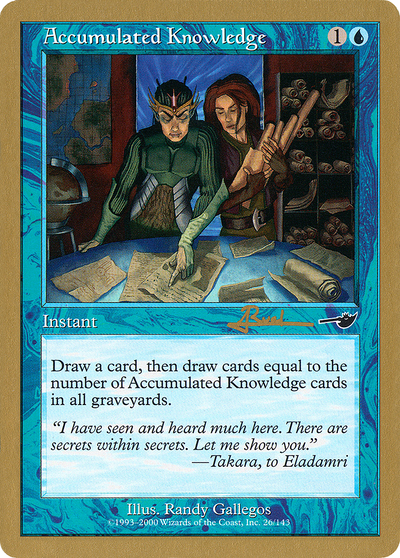 Accumulated Knowledge (Antoine Ruel) [World Championship Decks 2001]