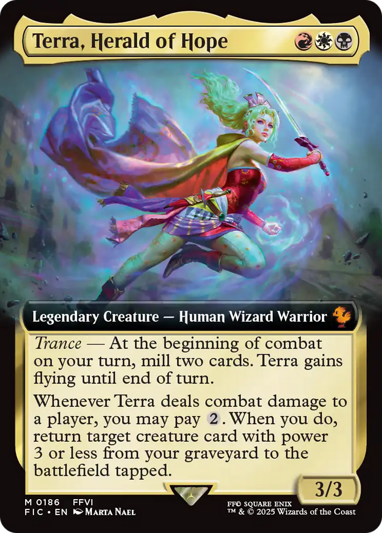 Terra, Herald of Hope [Commander: FINAL FANTASY]: (Extended Art) Mythic