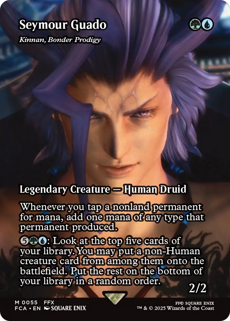 Kinnan, Bonder Prodigy [FINAL FANTASY: Through the Ages] / Seymour Guado (Borderless) Foil Mythic